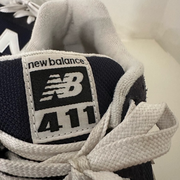 New Balance 411 Navy and White Athletic Shoes - Picture 5 of 8
